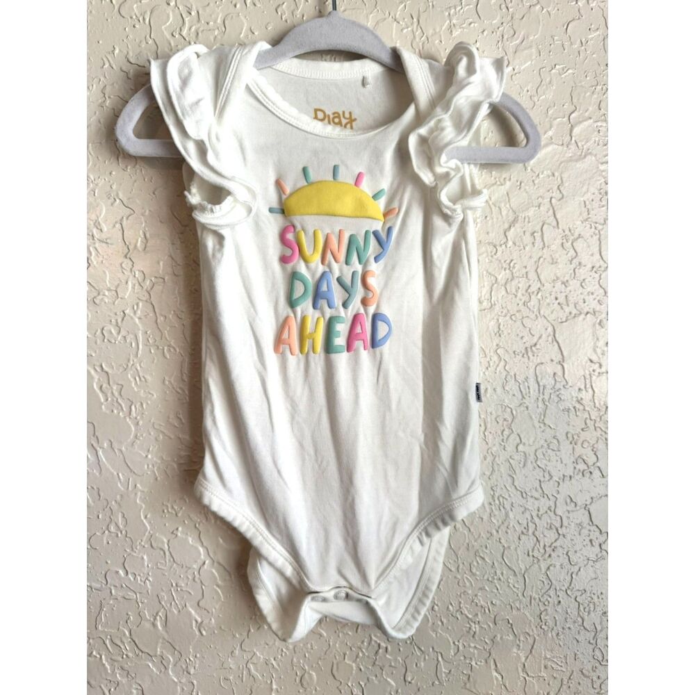 Play by Little Sleepies Bodysuit "Sunny Days Ahead" Pastel 3-6 Months